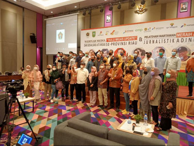 Diikuti Ratusan Wartawan, PWI dan SKK Migas Sosialisasi LKTJ Migas dan Anugerah Jurnalistik Adinegoro 